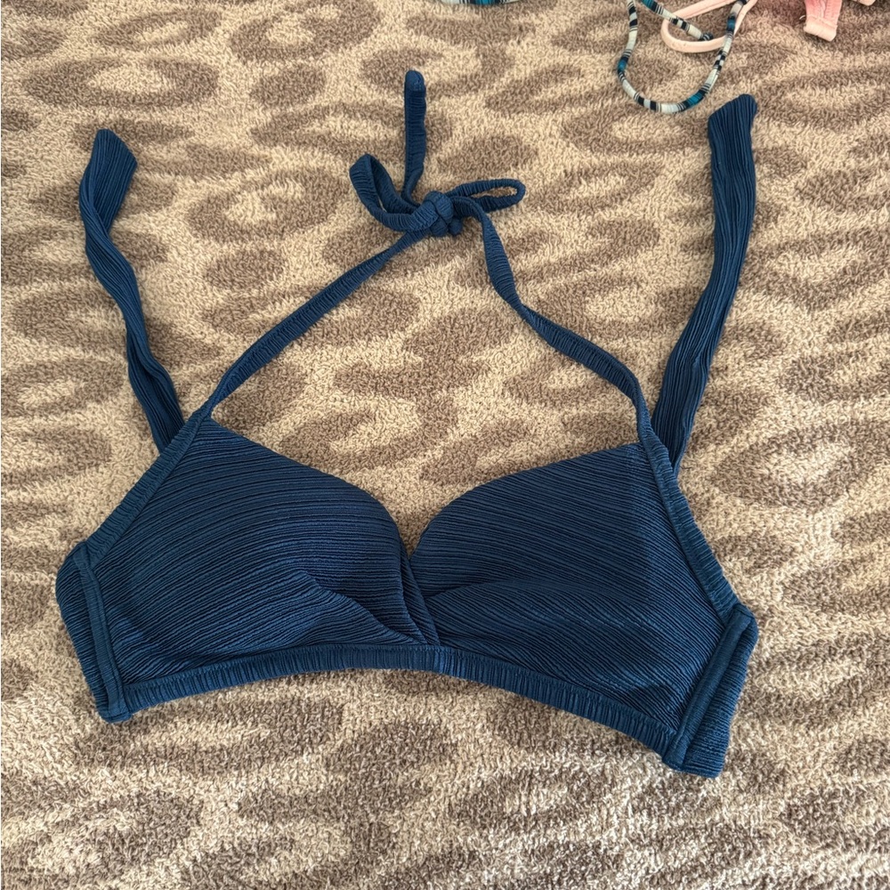 Navy Blue Bikini Top and bottom